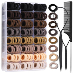 YGDZ Baby Hair Ties 280pcs packaging shows organized colors for mess-free styling.