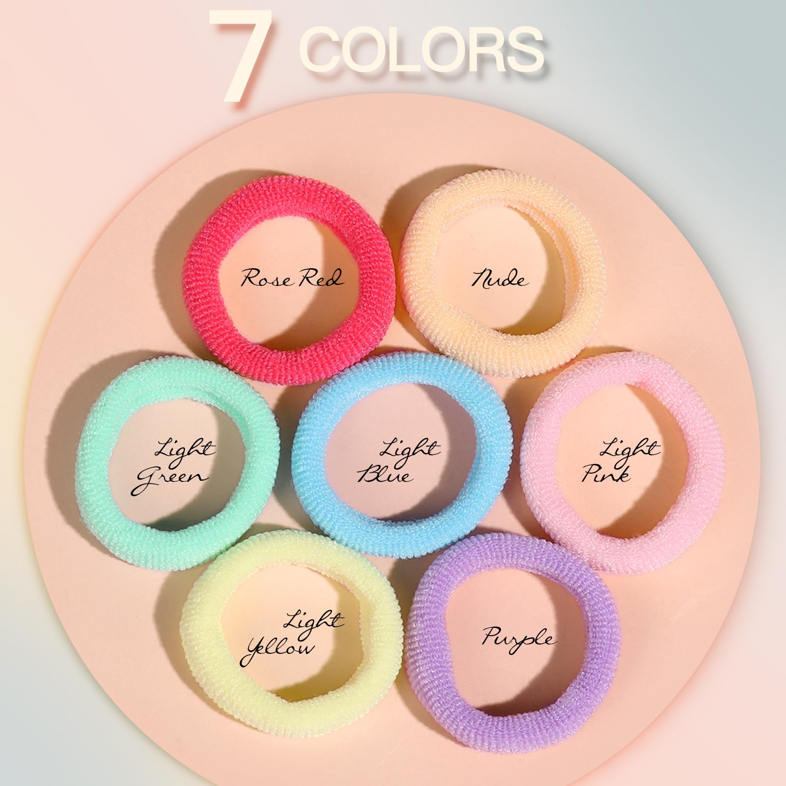 Bright multicolor YGDZ hair ties complement outfits and imaginative play.