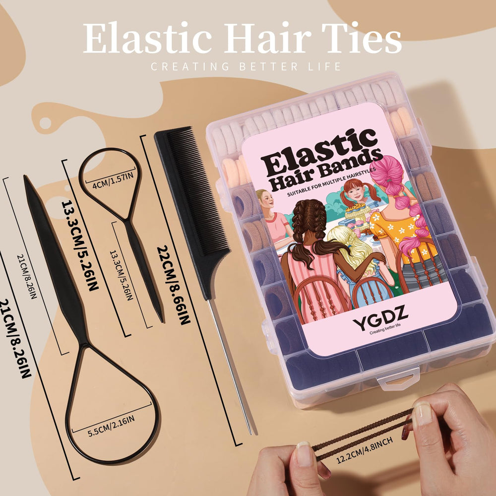 YGDZ Baby Hair Ties seamless design prevents creases during daily ponytails.