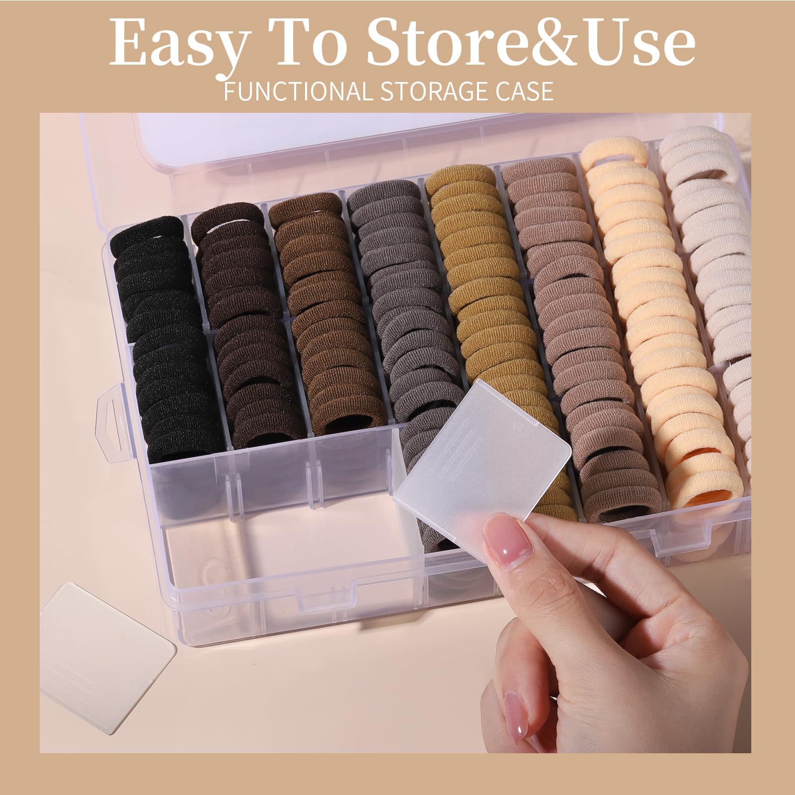 YGDZ Baby Hair Ties soft elastic fits fine hair without pulling.