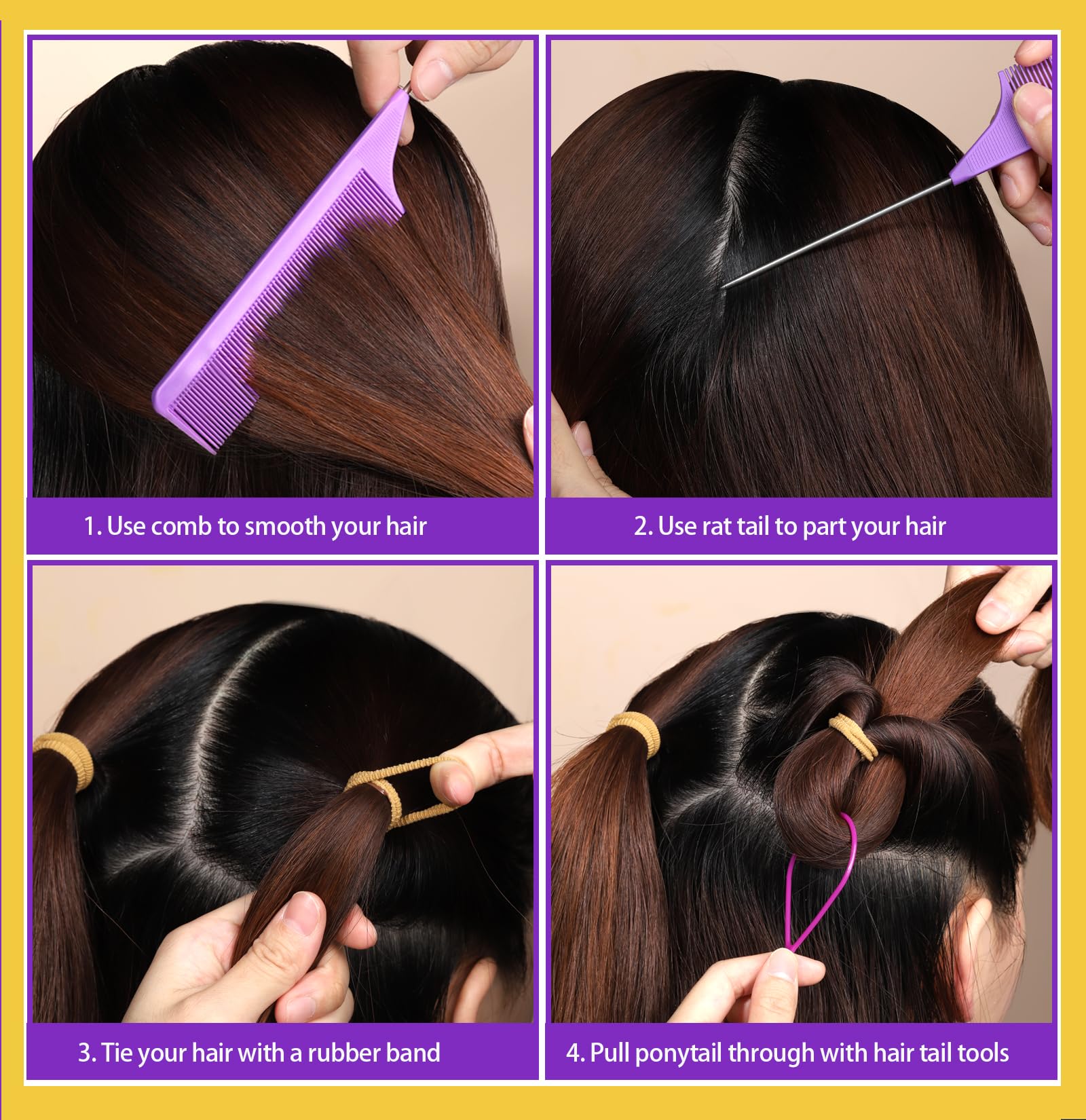 YGDZ versatile hair ties for everyday mini hairstyles and DIY looks