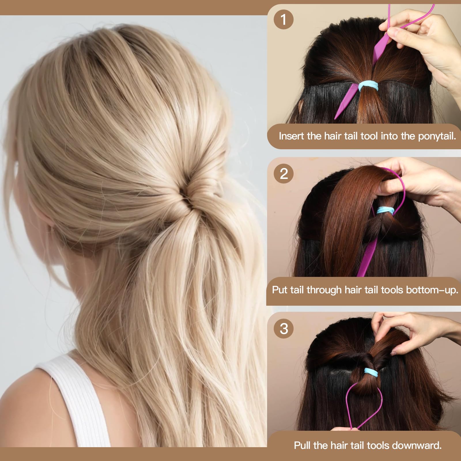 YGDZ toddler ponytail styling idea with gentle hair ties.
