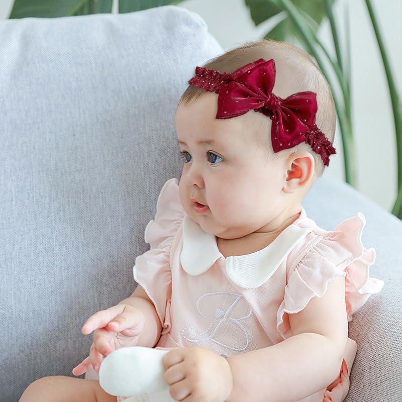 Yheahin stretchable headband fits 38-60 cm for newborns to toddlers.