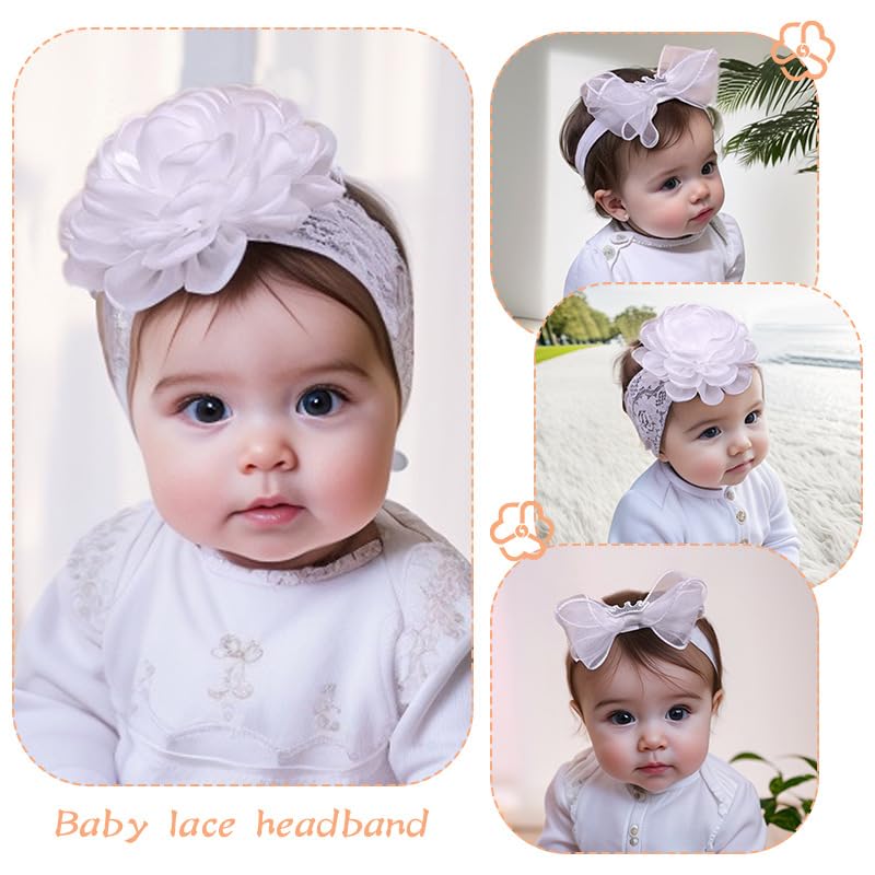 Yheahin baby headband for christening pairs with coordinated outfits and keeps hair tidy