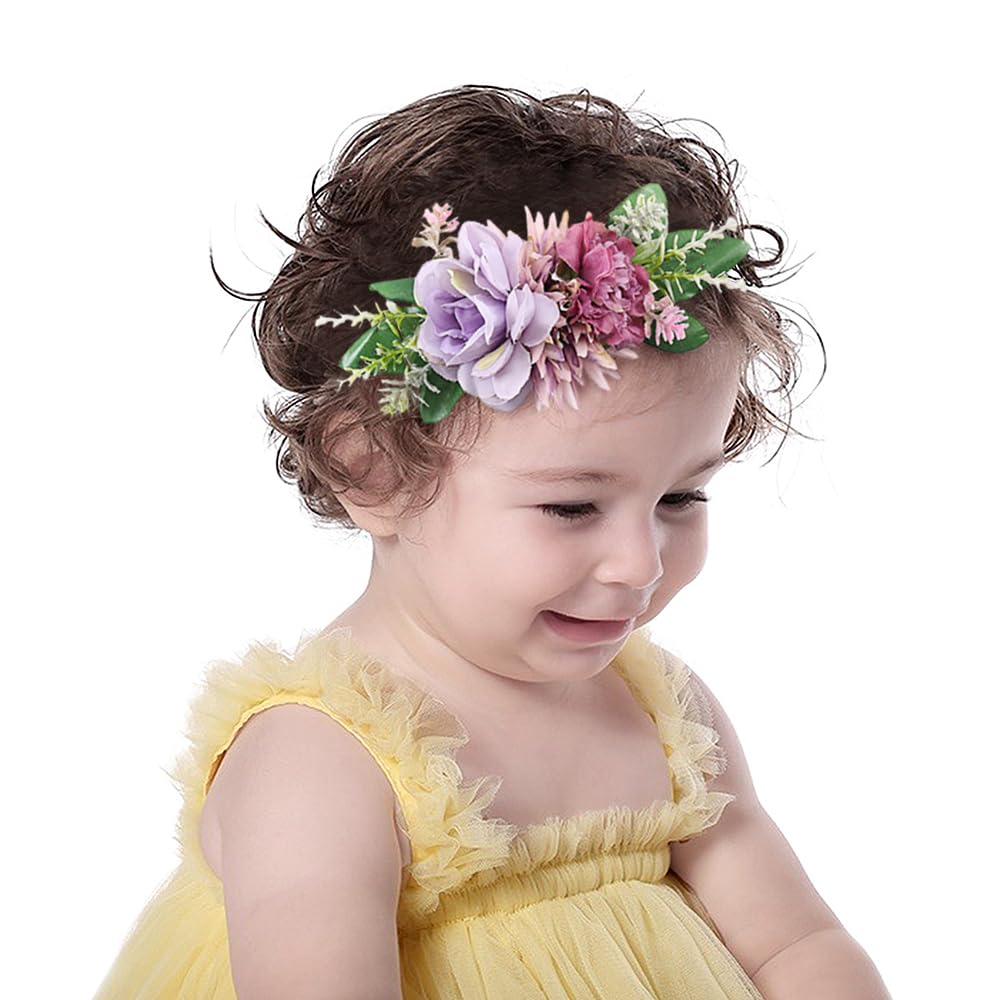 Yheahin flower headband for photo props elevates newborn and toddler portraits.