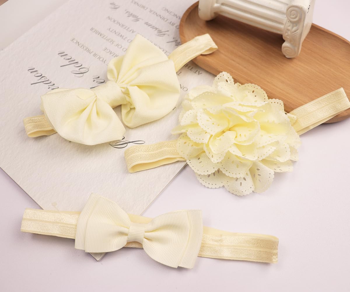 Yheahin baby photoshoot headband with flowers, a charming portrait prop.