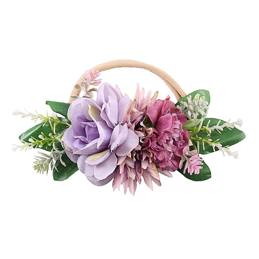 Yheahin floral nylon headband simplifies styling and keeps hair neatly in place.
