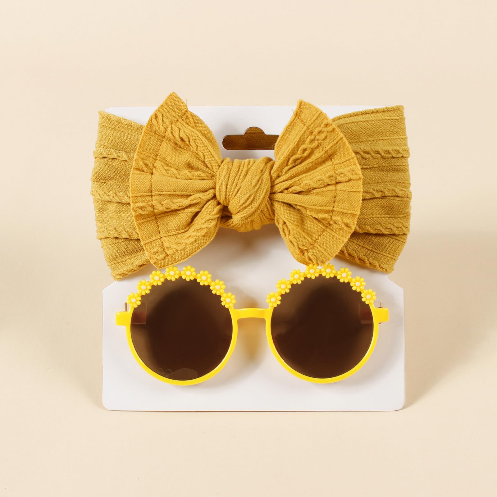 Yheahin headband closeup soft elastic yellow ensures gentle grip without marks