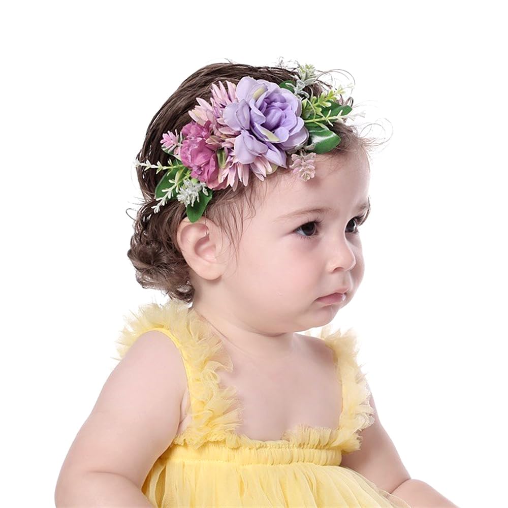 Yheahin newborn headband in soft nylon, gentle on skin and comfortable for all-day wear.