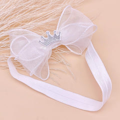 Yheahin newborn lace headband in white adds delicate charm to photoshoots