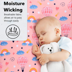 YHITBG breathable crib sheet promotes airflow for all-season comfort.