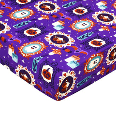 YHITBG Halloween crib sheets fabric texture showing soft polyester for baby comfort