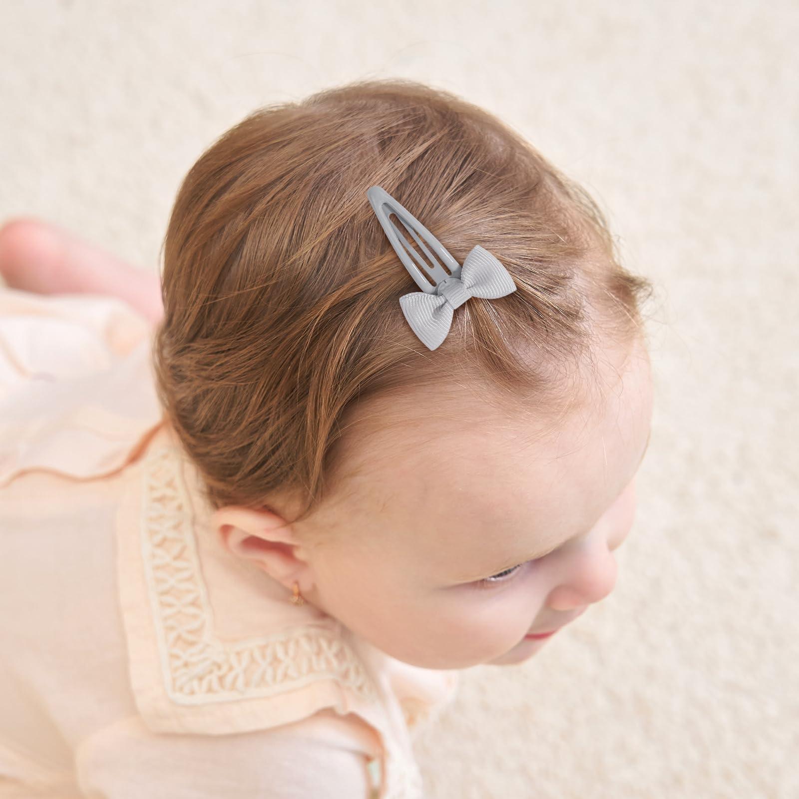 YHXX YLEN 2in bows close-up showing grosgrain texture for gentle grip.