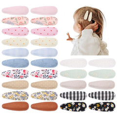 YHLEN 30-piece floral hair clips set offers versatile toddler styling