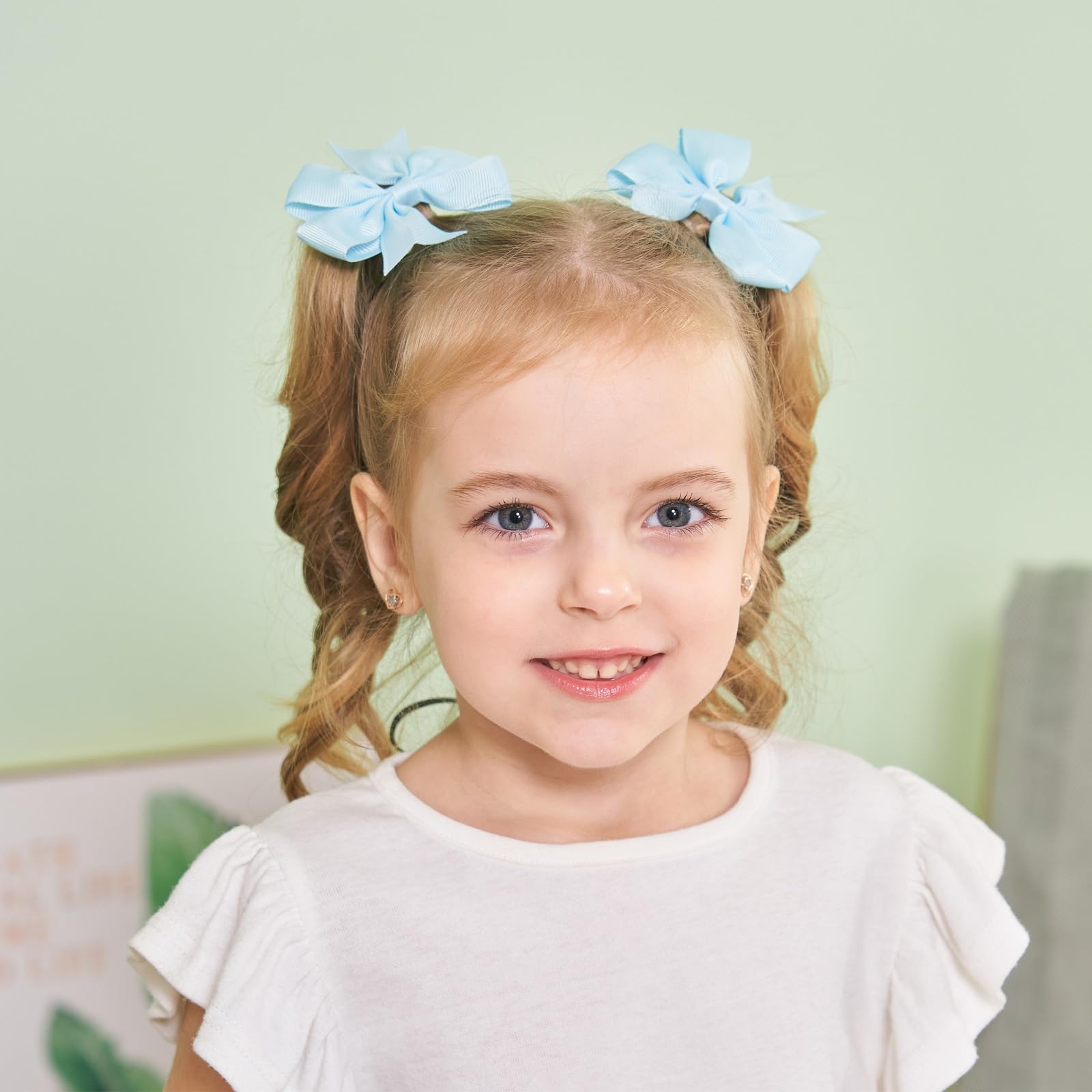 YHXX YLEN 3-inch grosgrain bows for toddlers, ideal pigtails
