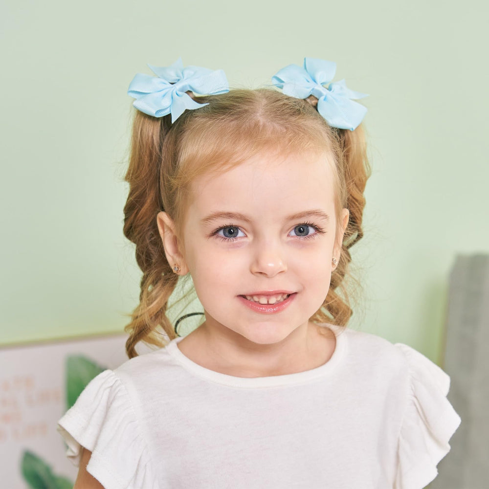 YHXX YLEN 3-inch grosgrain bows for toddlers, ideal pigtails
