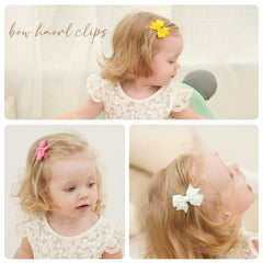 YHXX YLEN 80-piece pack of baby bows laid out for photography sessions.