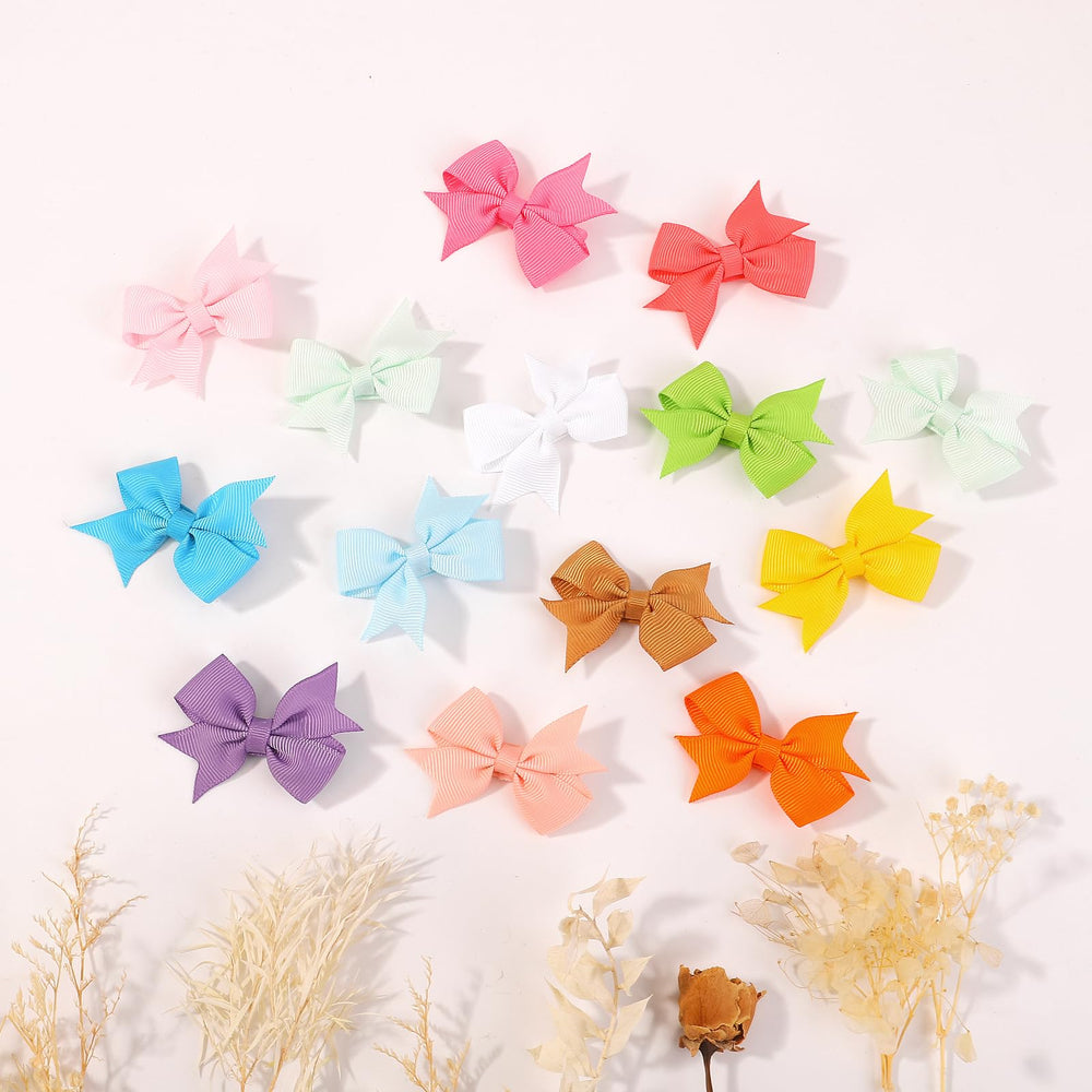 YHXX YLEN colorful baby bows variety ready for outfits and photos.