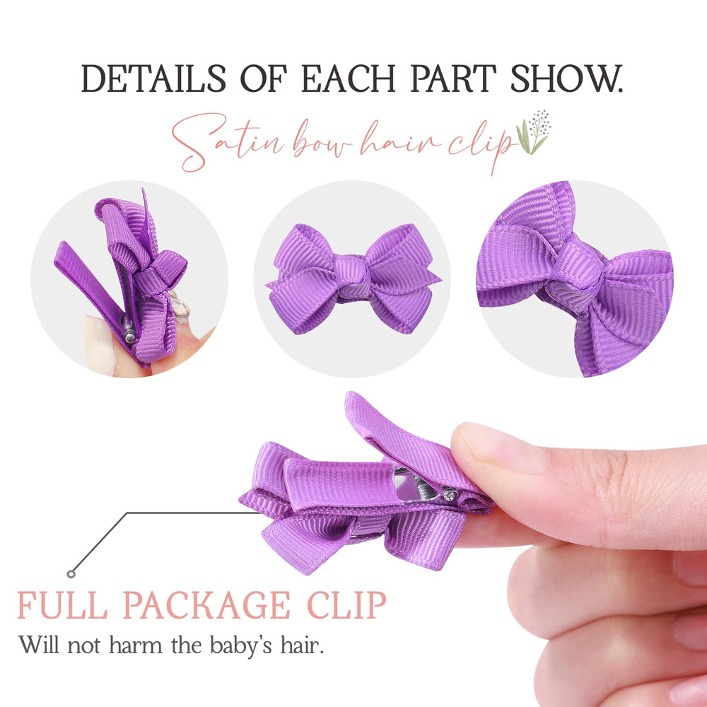 YHXX YLEN baby bows clipped on fine hair for easy bangs management