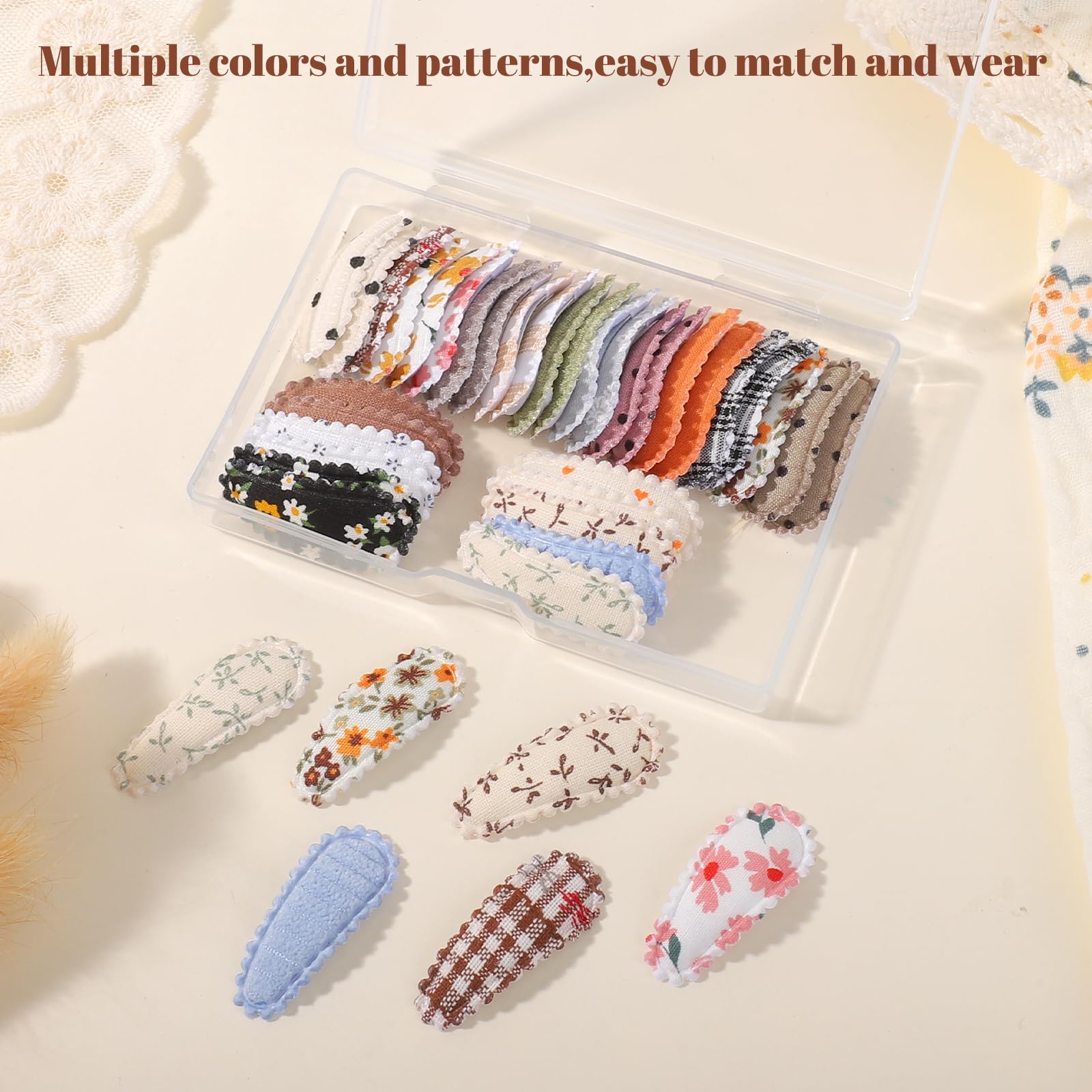 YHXX YLEN daily outfit-ready hair clips in assorted patterns.