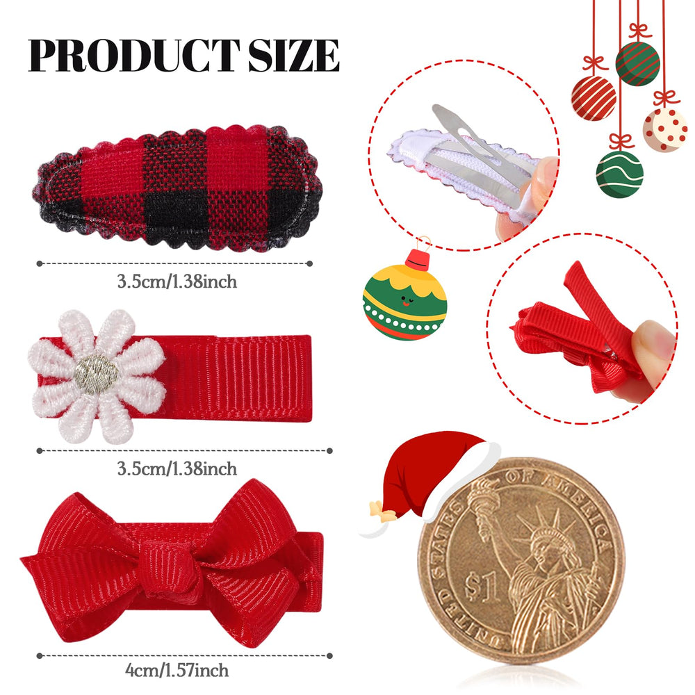 YHXX YLEN daisy ribbon alligator clips add cute accents to pigtails.