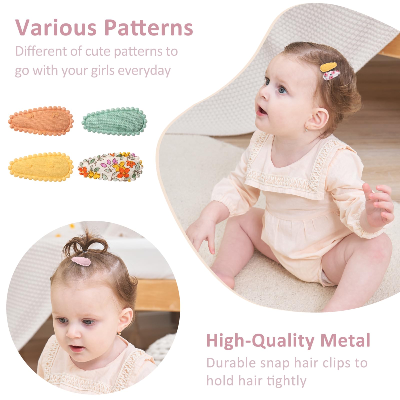 YHXX YLEN leopard-pattern clips offer bold accents for little outfits