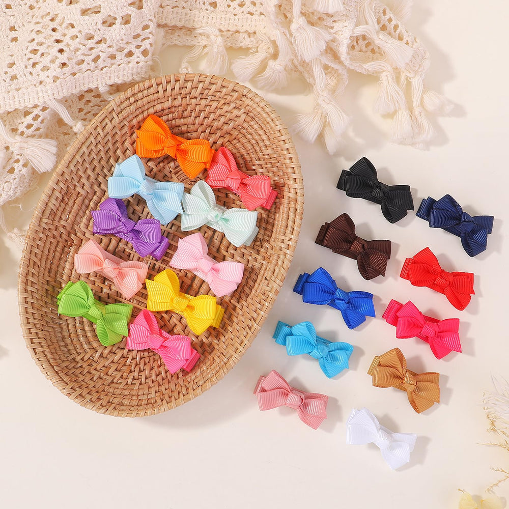 YHXX YLEN mini bows 1.2-inch size suited for fine hair with gentle hold