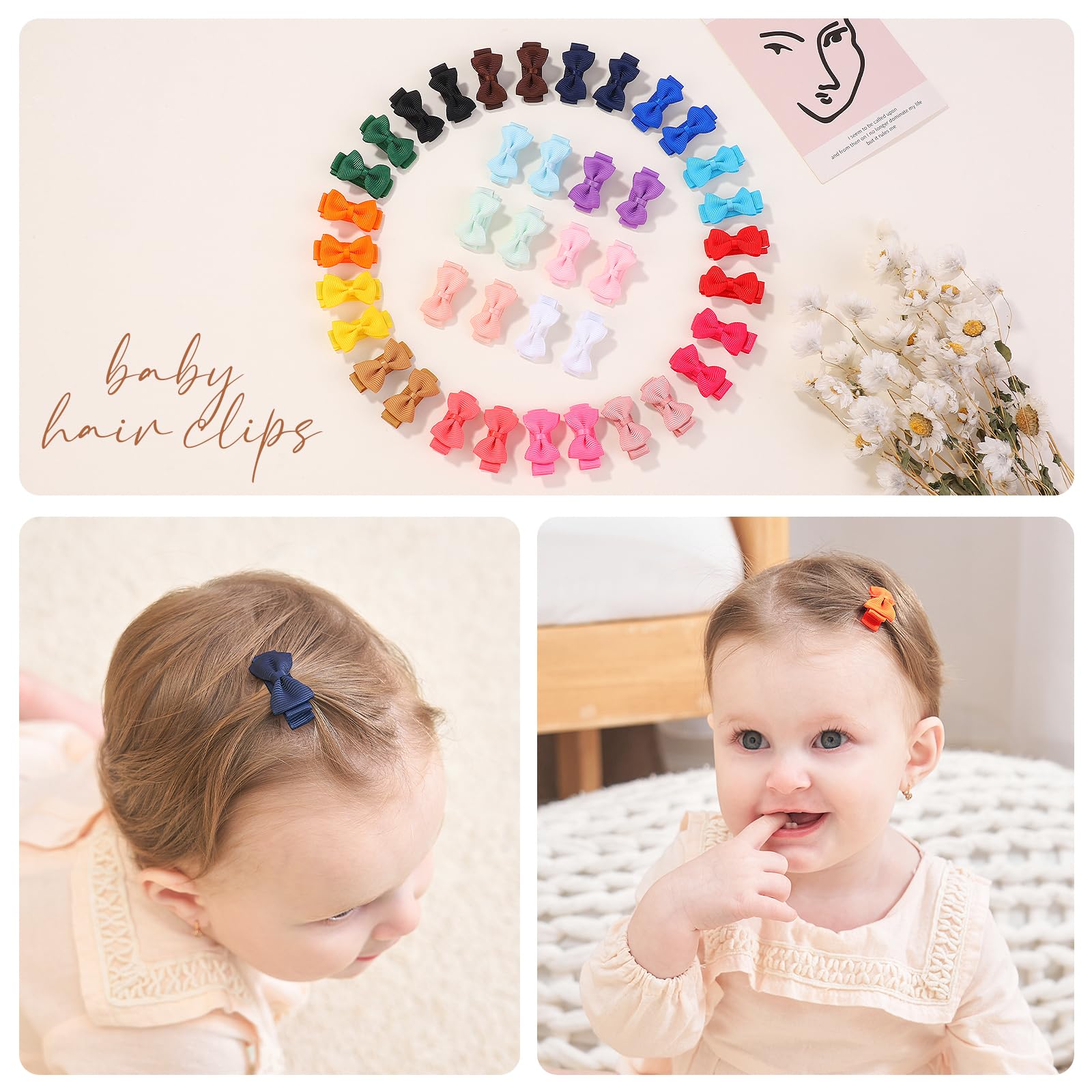 YHXX YLEN baby bangs holder demonstrates gentle front-face styling