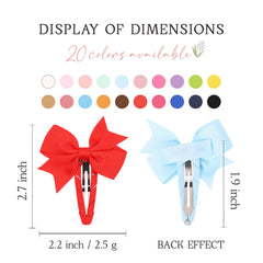 YHXX YLEN snap clip closeup shows wrapped ribbon that protects hair while staying secure