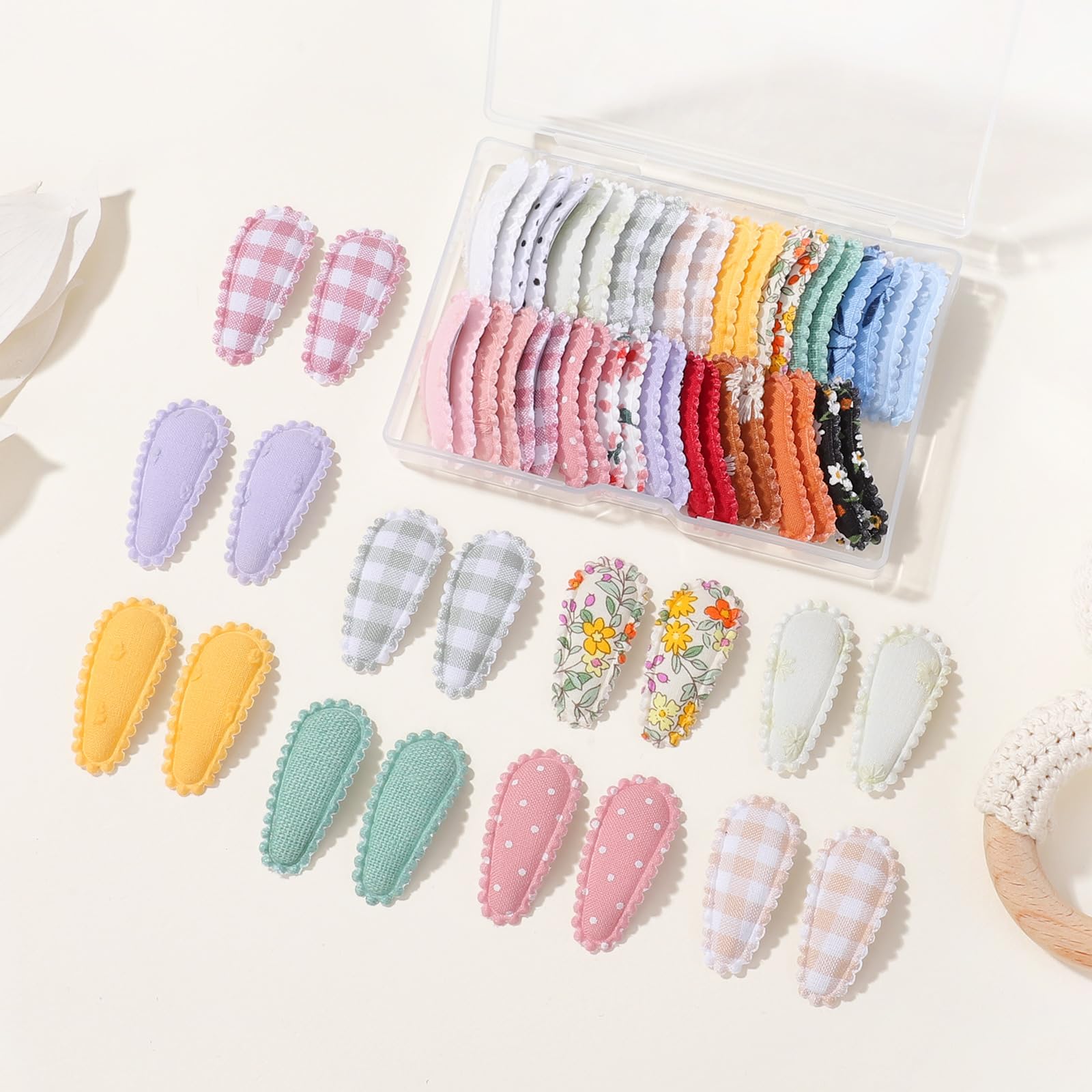 YHXX YLEN cloth-wrapped mini clip feels soft on sensitive scalps