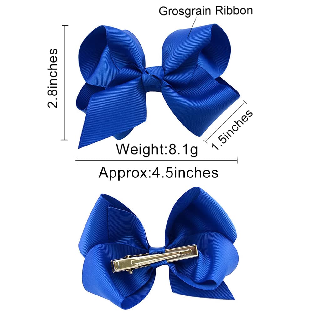 YHXX YLEN toddler bows on pigtails for easy everyday styling.