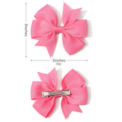 YHXX YLEN toddler bows with secure alligator clip for active kids