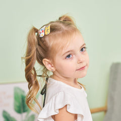 YHXX YLEN toddler hair clip closeup – soft fabric and secure grip