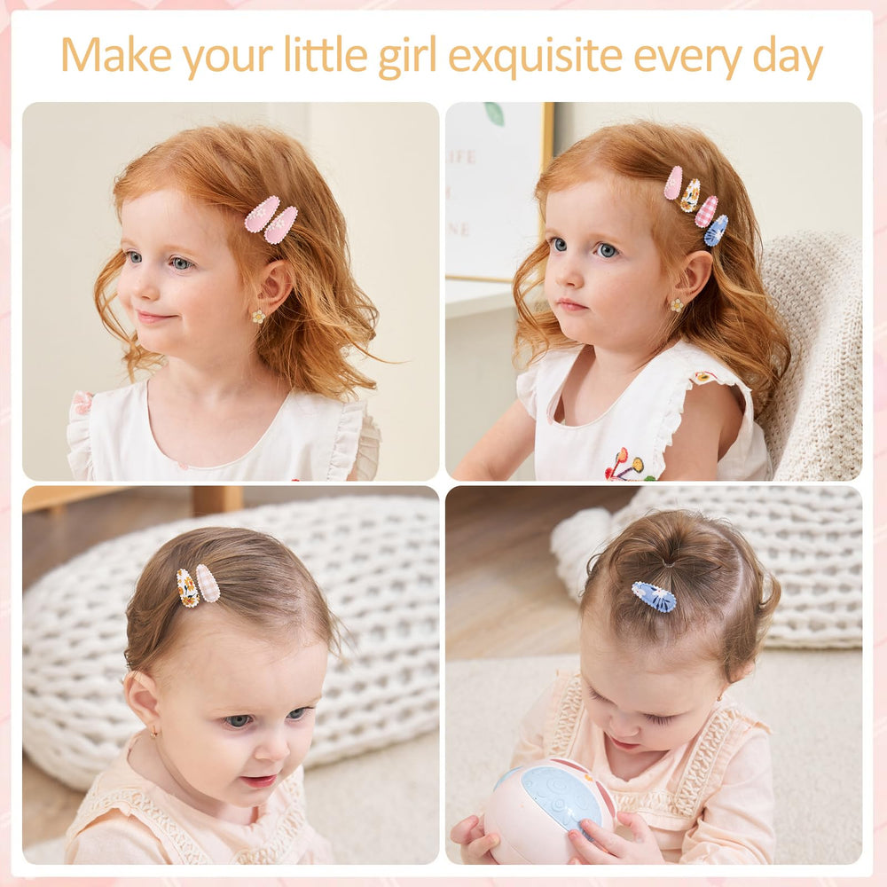 YHXX YLEN wrapped mini barrettes with soft cloth wrap for gentle, comfortable wear.