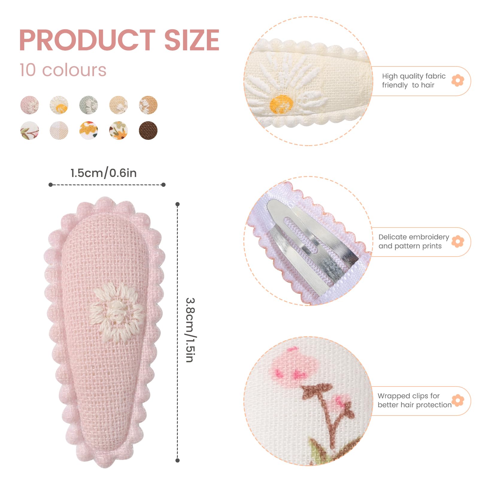 YLEN YHXX mini baby barrette plaid print complements outfits for photos.