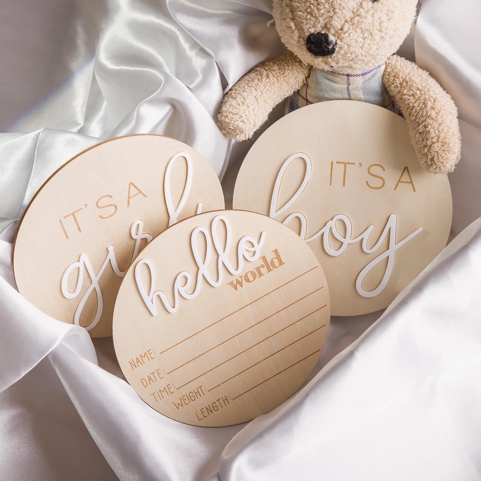 YHOLSDAS It s a Girl sign showcasing carved details and finish