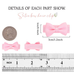 YHXX YLEN 1.2-inch mini bows, lightweight and comfortable for delicate hair