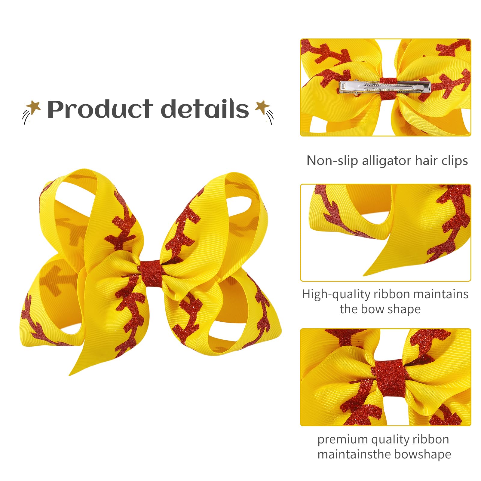 YHXX YLEN 2-pack bows set offers versatile decor for outfits and gifts.