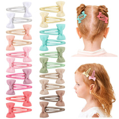 YHXX YLEN 20pcs hair bows clip set in vibrant colors for toddler styling
