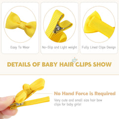 Two-inch mini bow ideal for toddler pigtails by YHXX YLEN.