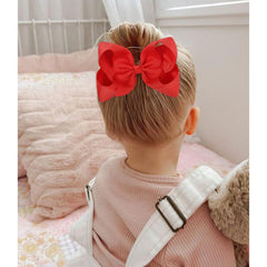 YHXX YLEN 2PCS hair bows alligator clips packaged, ideal gift-ready accessory.