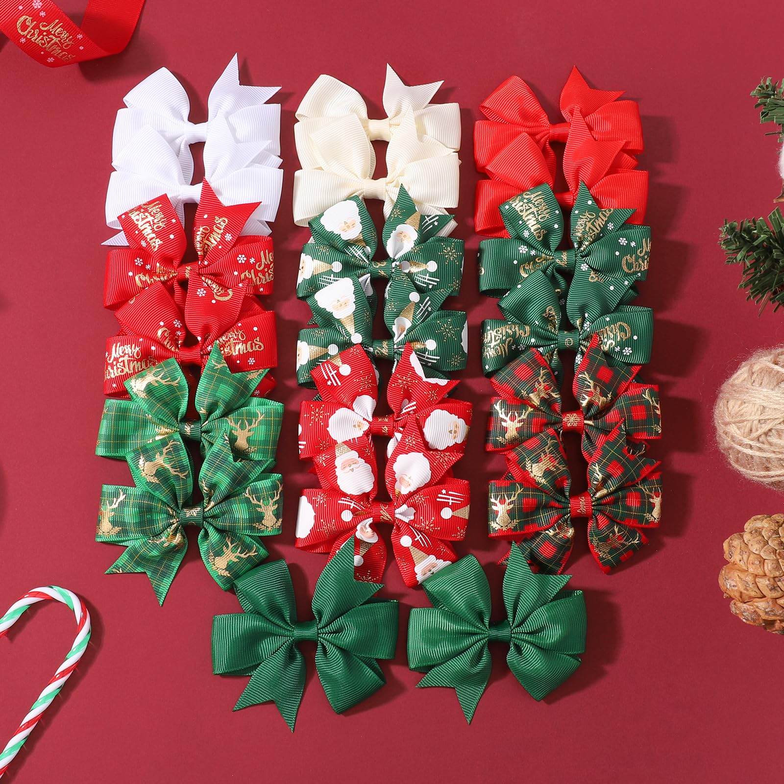 YHXX YLEN 3-inch bow set is great for everyday festive styling