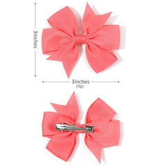 YHXX YLEN 3inch-hair-bows-closeup-texture shows sturdy grosgrain texture on toddlers.