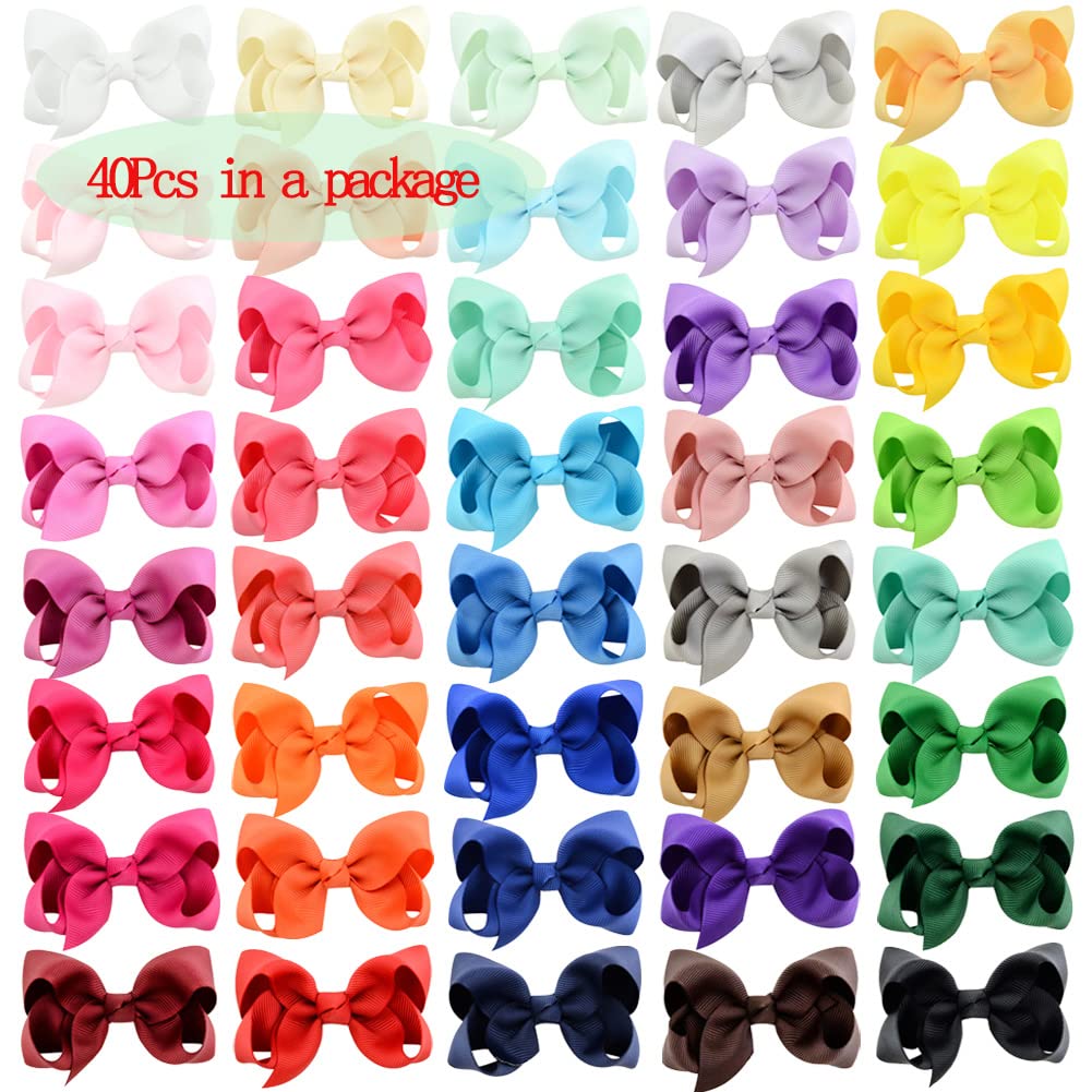 YHXX YLEN toddler bow on clip for easy, snag-free styling