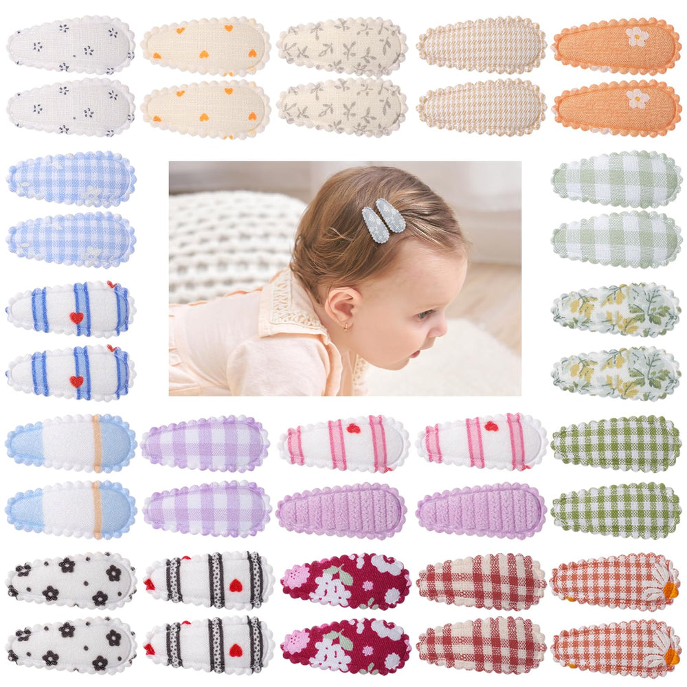 YHXX YLEN 40pcs baby hair clips in all colors ready for mix-and-match looks.