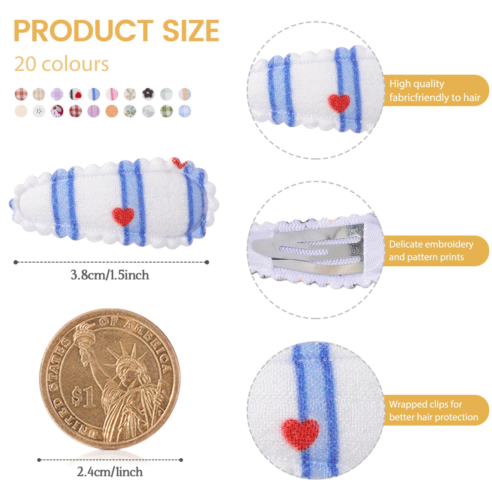YHXX YLEN solid color clip close-up demonstrates secure grip for active toddlers.