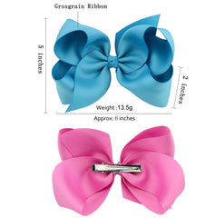 YHXX YLEN grosgrain bows with alligator clips secure hair without snagging