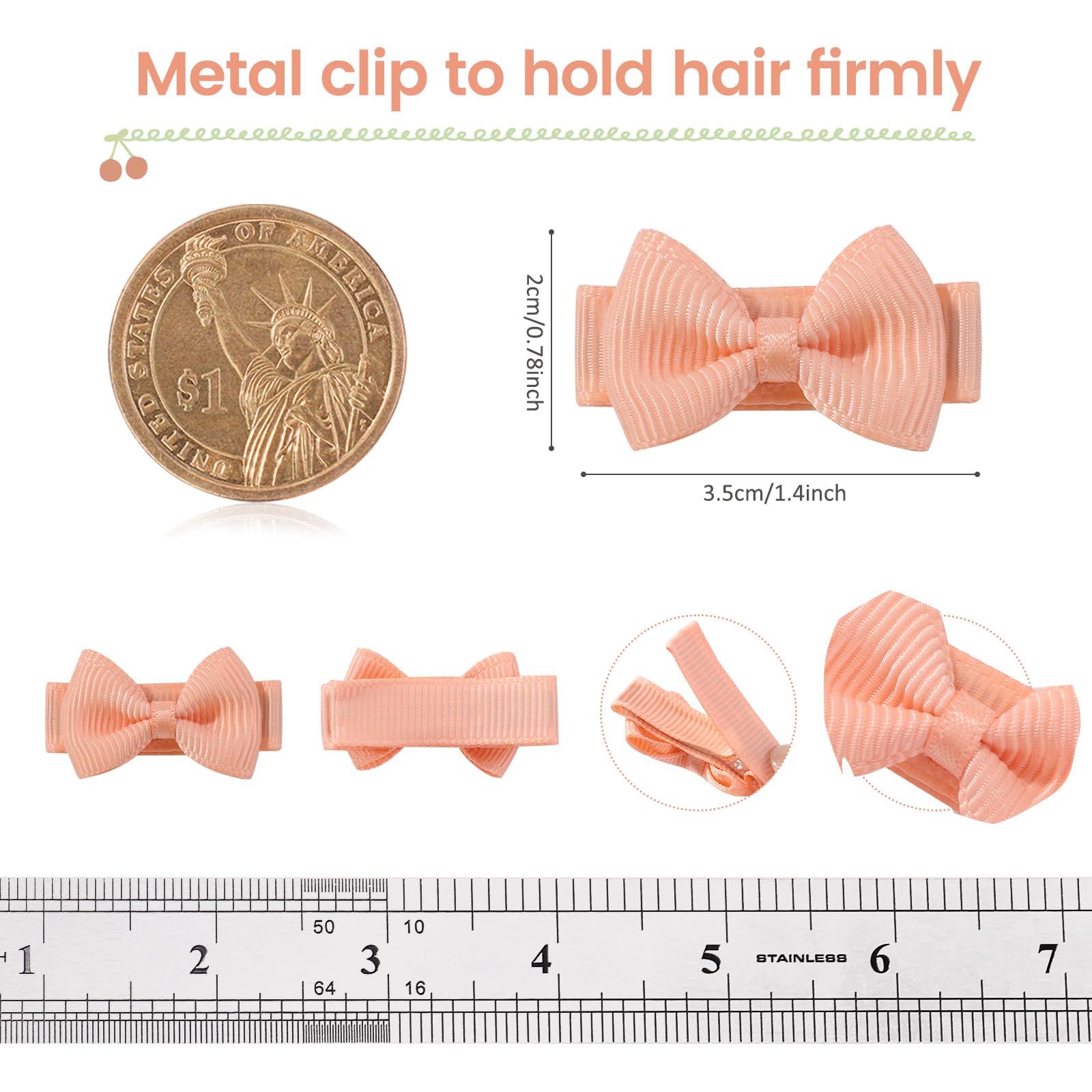 YHXX YLEN 50-color set shows mini bows coordinating with outfits