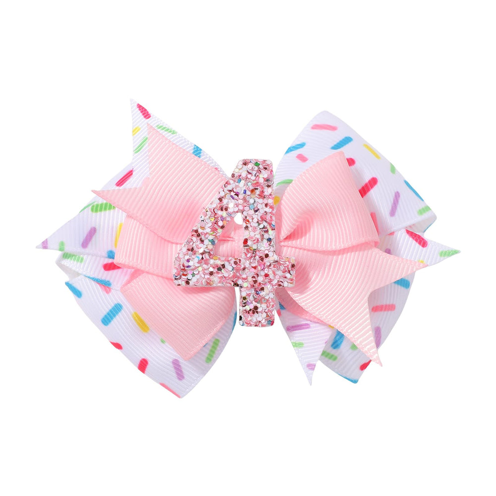 YHXX YLEN birthday hair bow pink clip for party-ready styling and cute everyday wear
