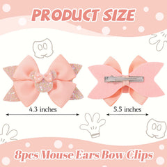 YHXX YLEN 4-inch bow on a toddler’s hair for everyday charm